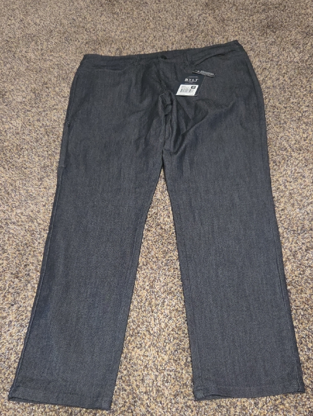 BYLT Basics Men's Dark Gray Straight-Leg Jeans